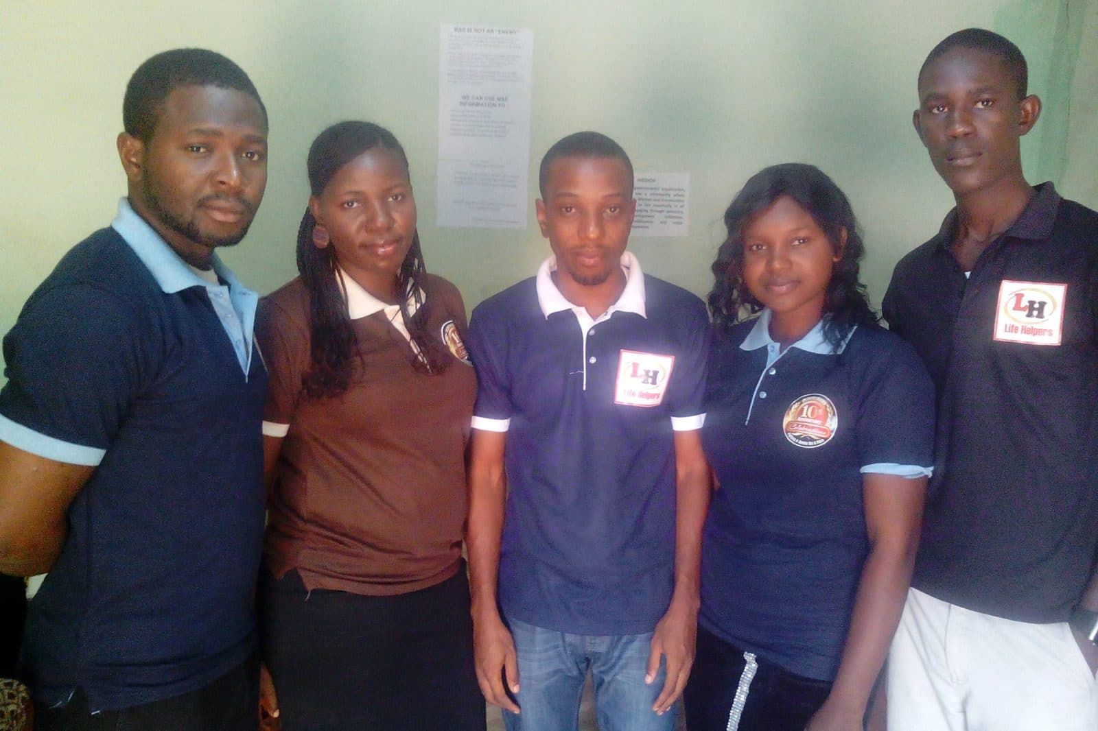Life Helpers staff posing together at the 10-year staff retreat
