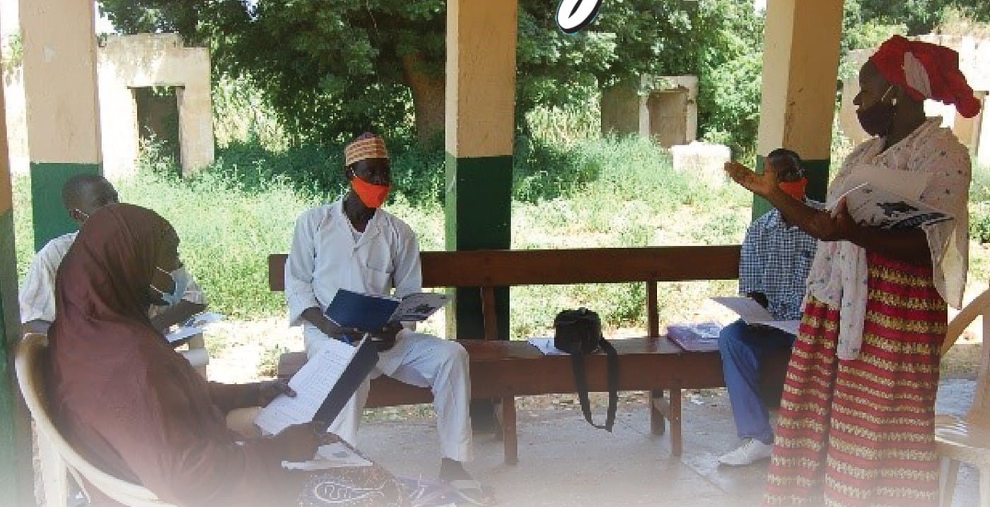 Health workers in a low-dose, high-frequency child health training session under the Integrated Health Program