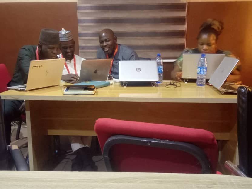 Senior leadership reviewing the draft strategic plan