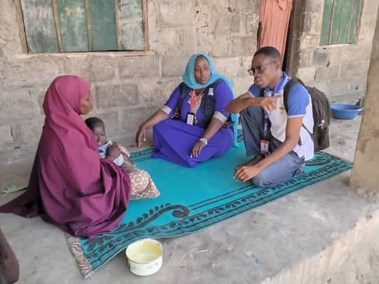 LHI caseworkers on a confidential home visit